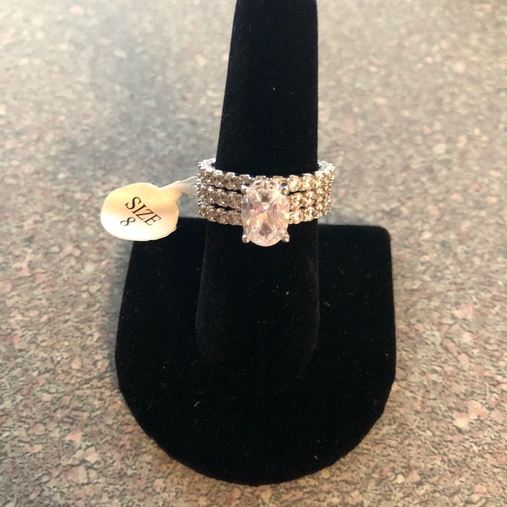 3pc Oval Wedding Set - image 3